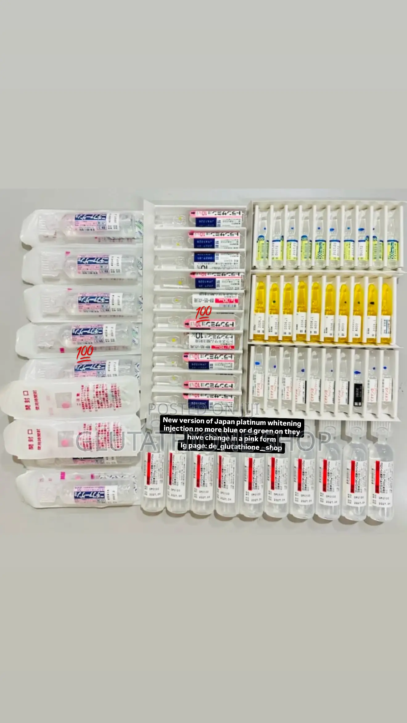 New Japanese Platinum Full Set Iv Whitening Injection
