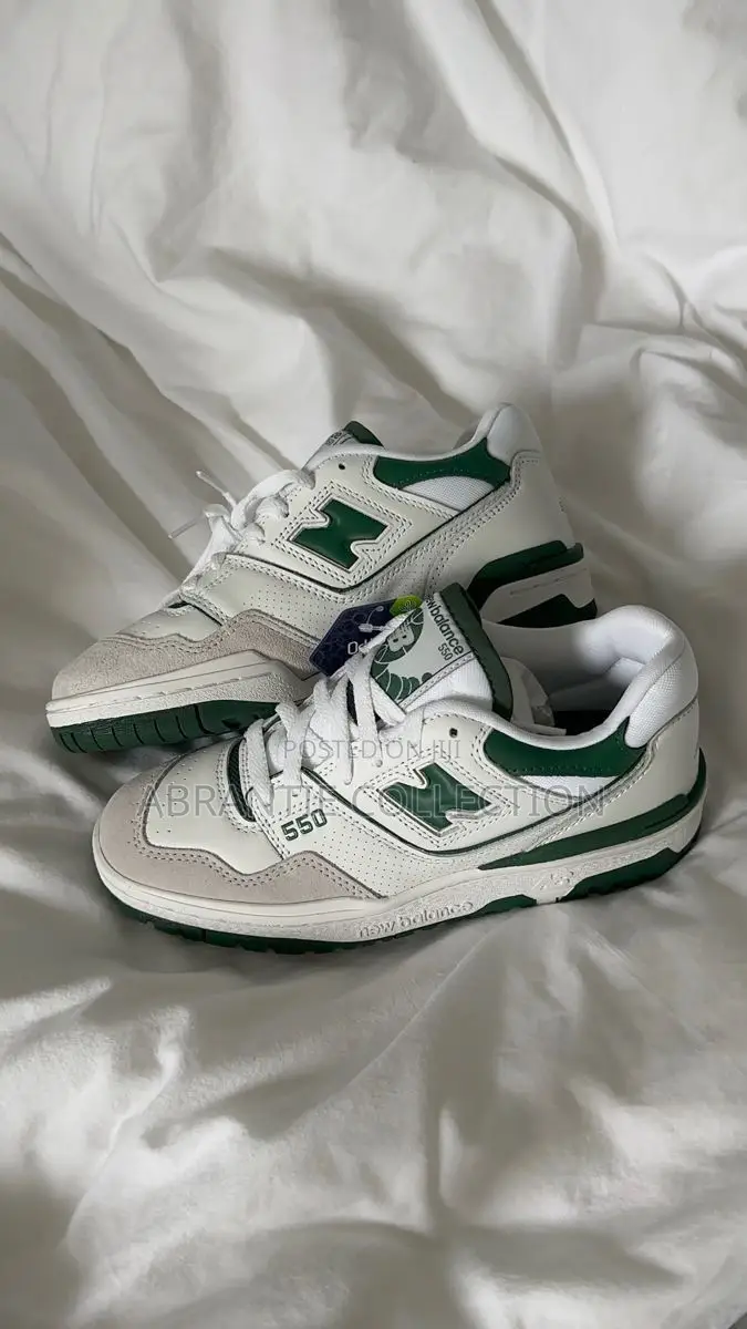 New Balance Unisex Sneakers White/Green
