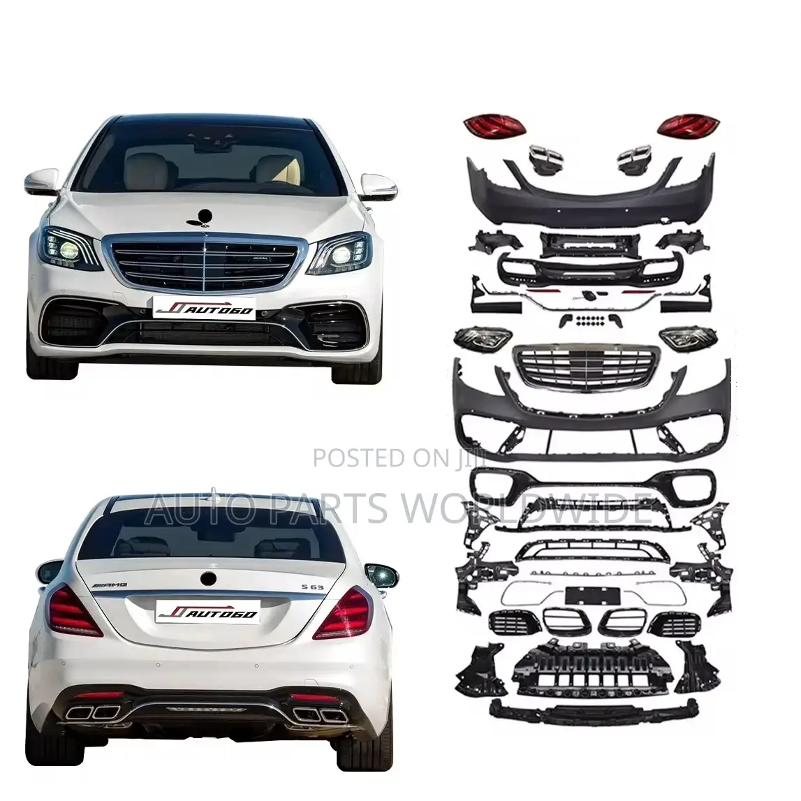 Mercedes Benz W222 S Class 2014-2019 Upgrade to S63 Amg