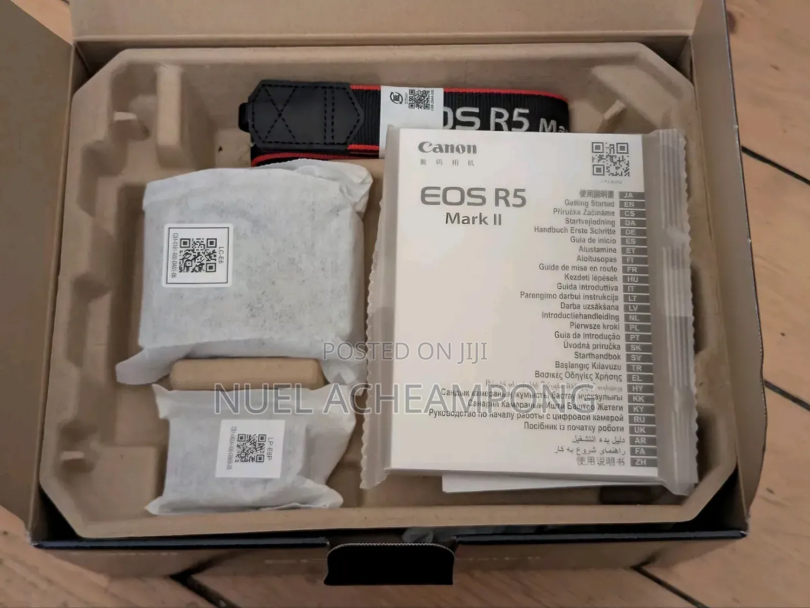 Canon R5 Mark II UK Model, SmallRig HawkLock Cage, Canon RF-EF Adapt.