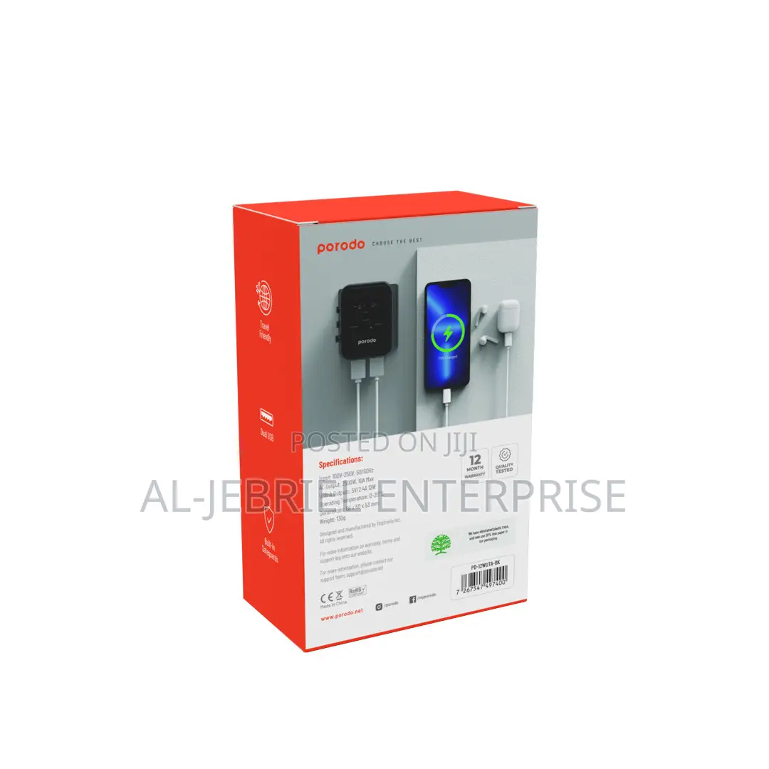 Universal Travel Adapter -Porodo
