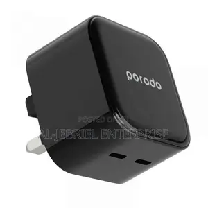 Porodo Super-Fast Dual Usb-C Wall Charger Pd 35w Uk