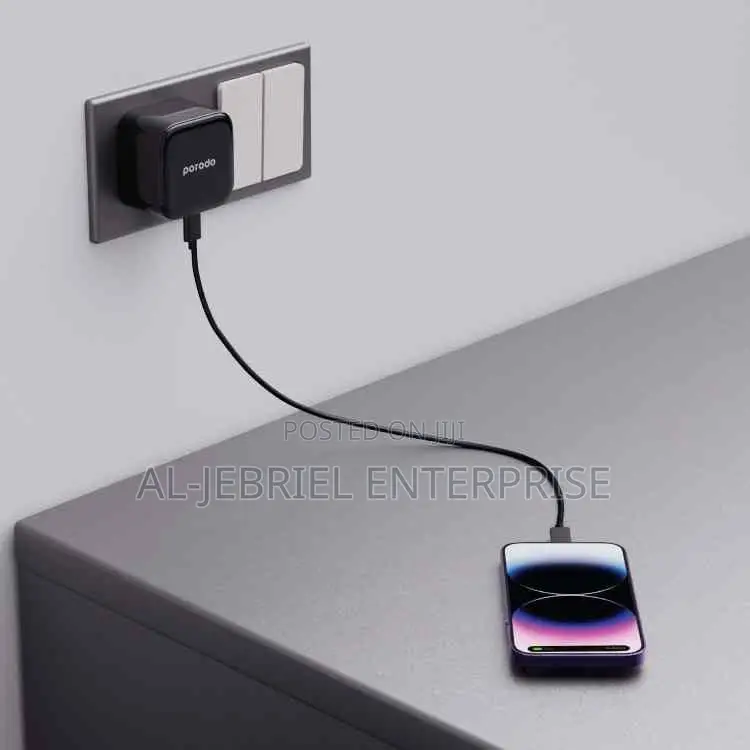 Porodo Super-Fast Dual Usb-C Wall Charger Pd 35w Uk