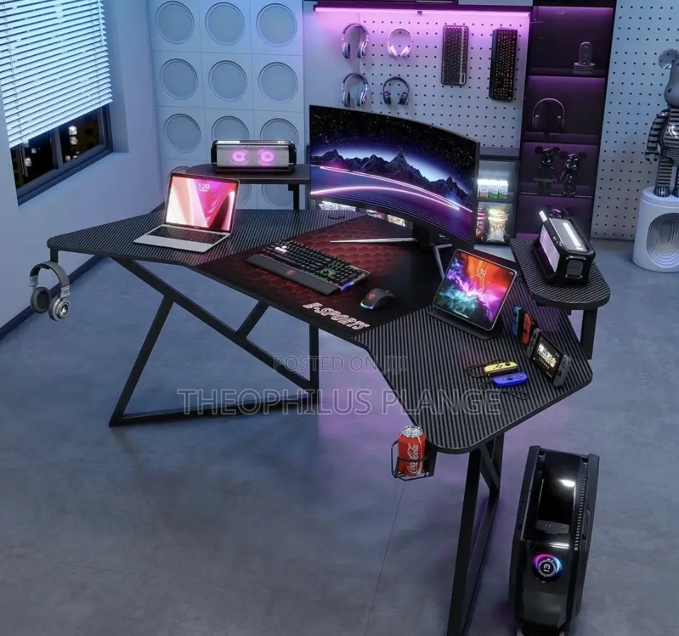 NKX Extra Large Gaming Desk / Fibre Texture