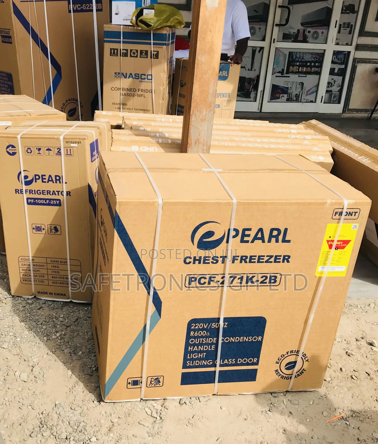 Zealous PCF--2b Singledoor Grey 200l Pearl Freezer