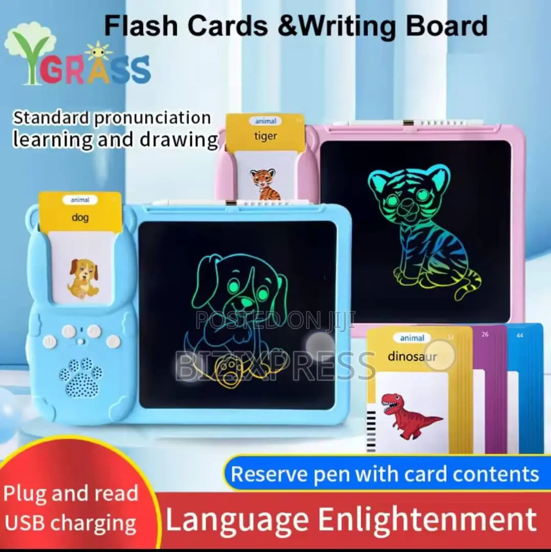 Kids Flash Card and Drawing Board