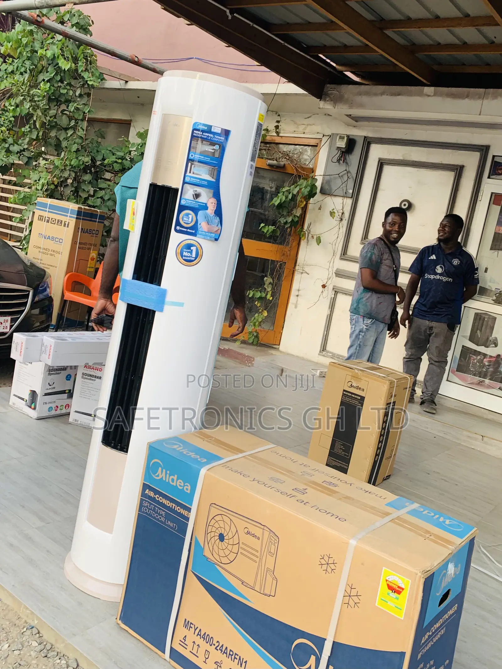 Design 2.5 Hp Split R410a Floor Standing Midea White Ac