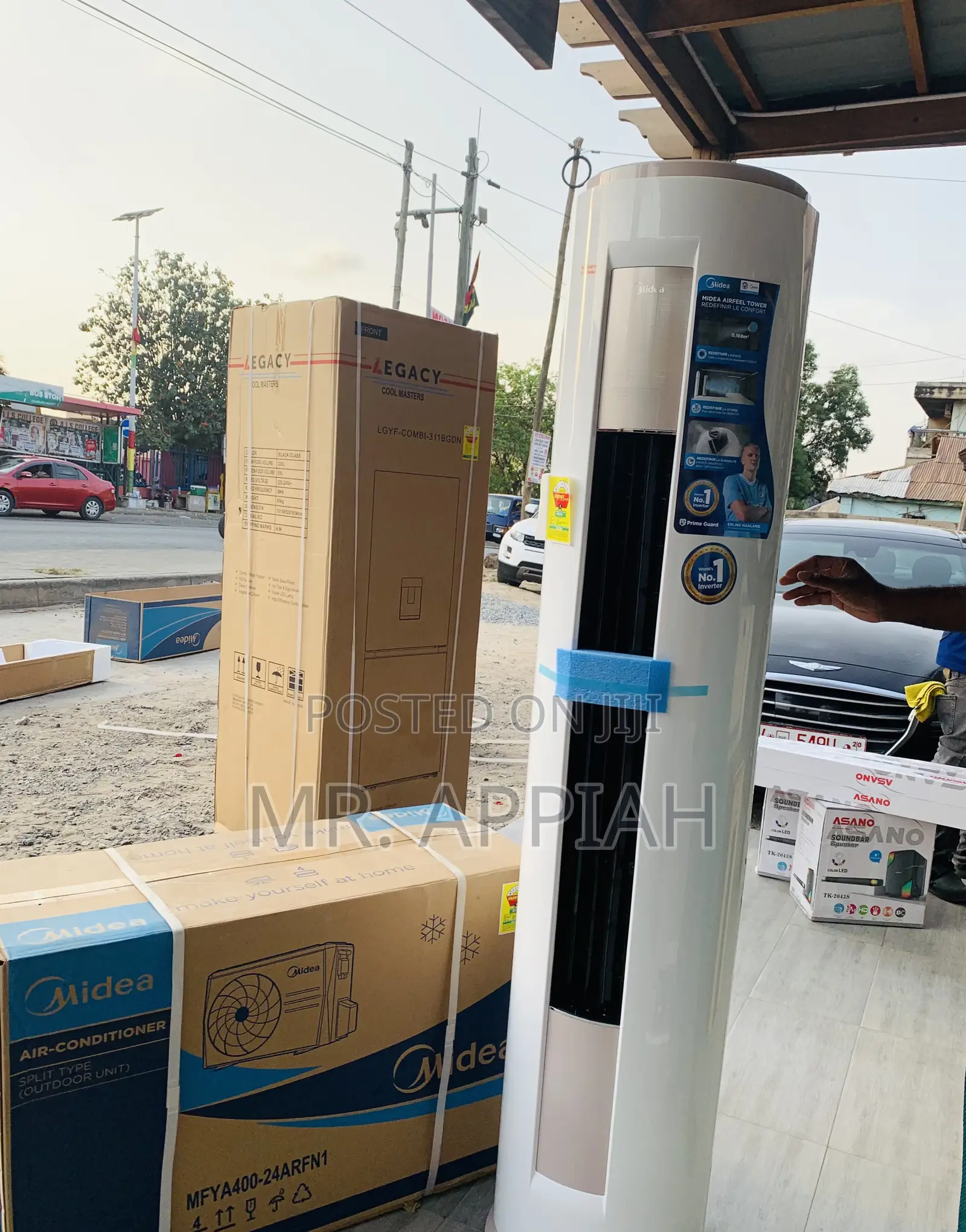 Choose Unique Midea 2.5hp Floor Standing Ac(White).