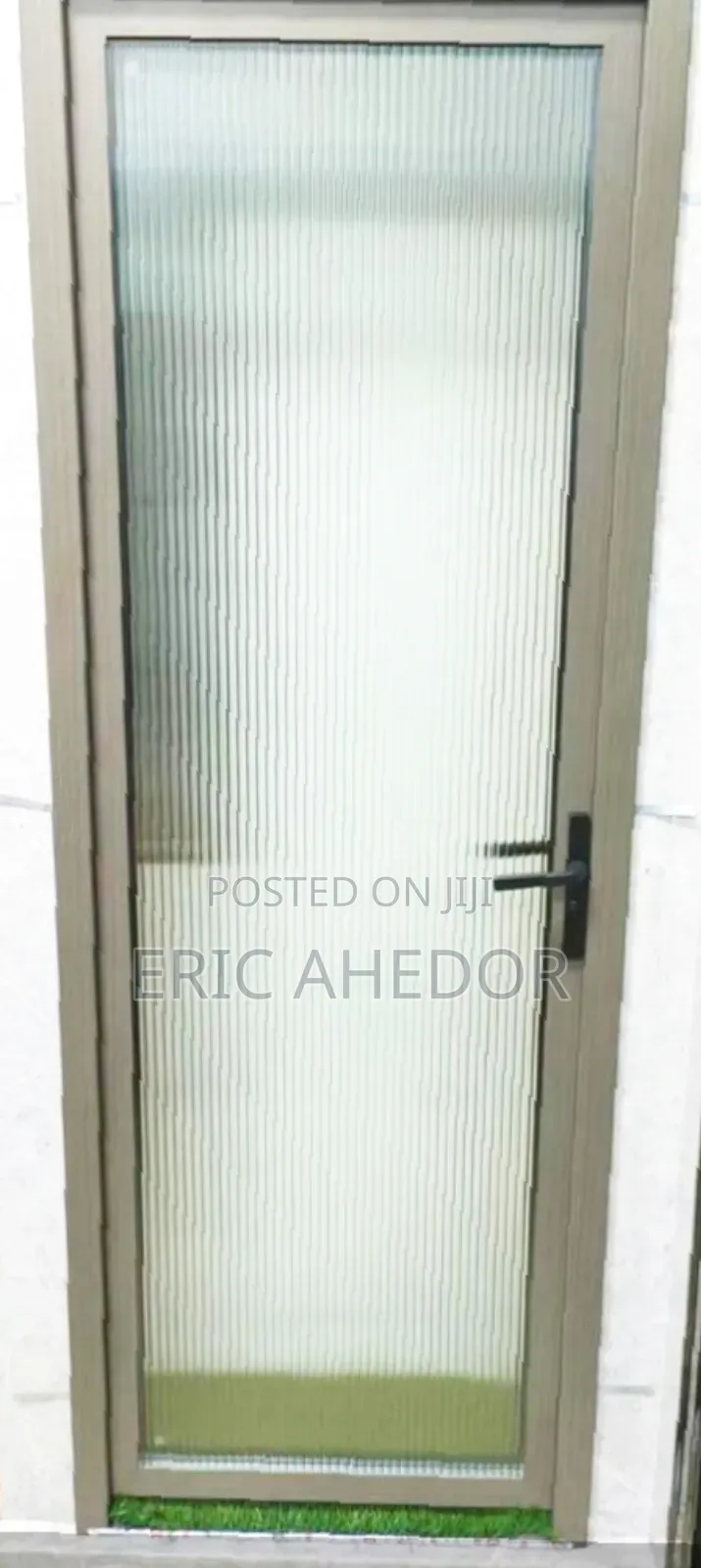 Plane Glass Door for Bathroom and Toilet With Handles