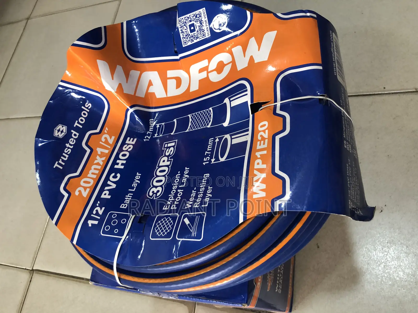 Wadfow 1/2” PVC Hose (300psi)