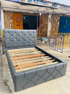 Dark Ash Double Bed Frame
