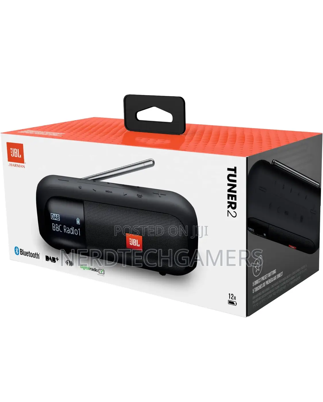 JBL Tuner 2 Portable Radio, Bluetooth Speaker Fm Radio