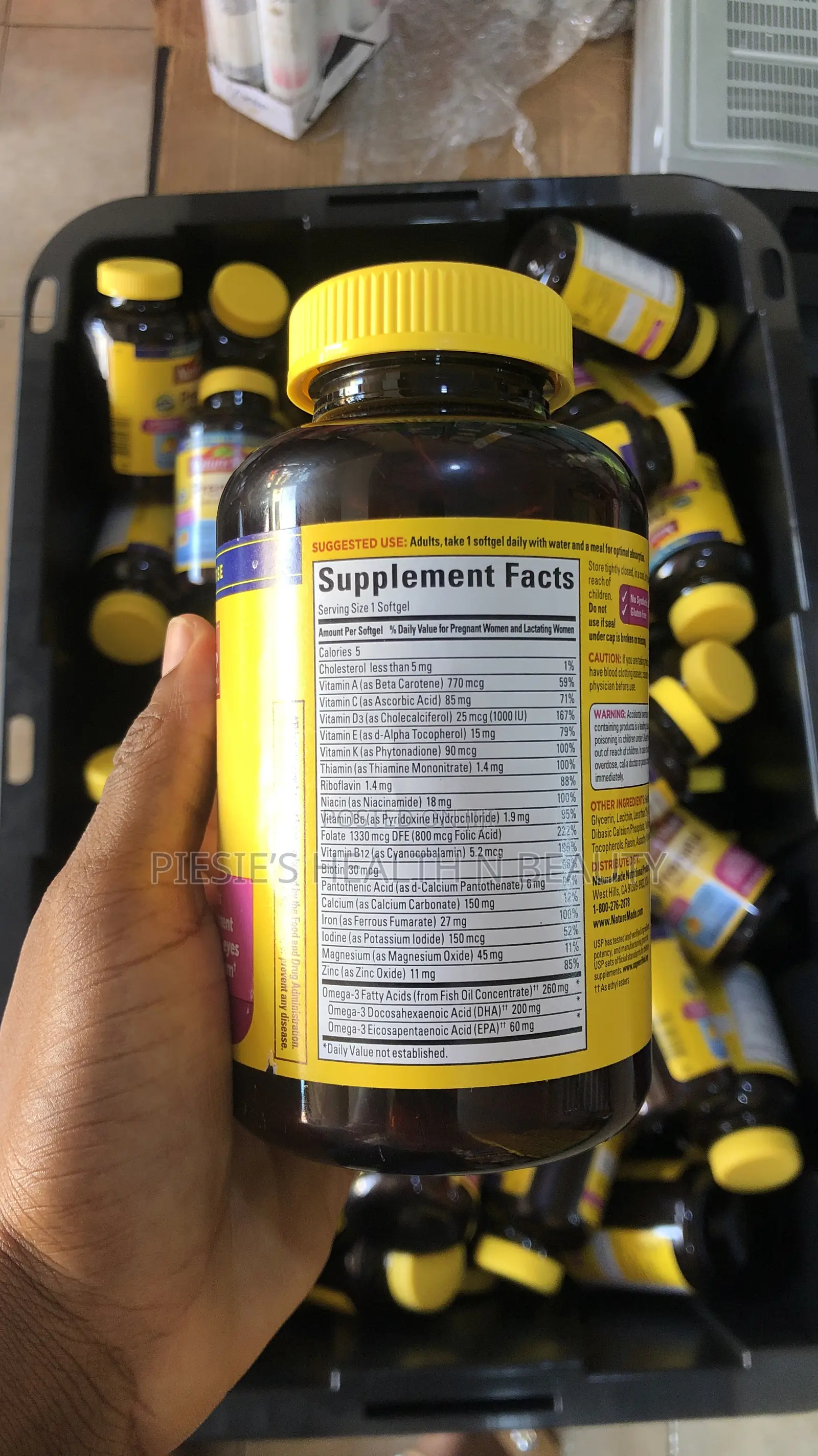 Nature Made Prenatal Folic Acid + Dha 150 Gels ,Expiry: December 2026