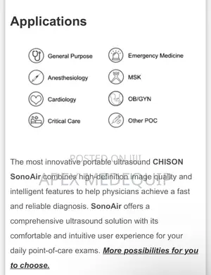 Chison Sonoair-70 Portable Ultraslim Color Ultrasound