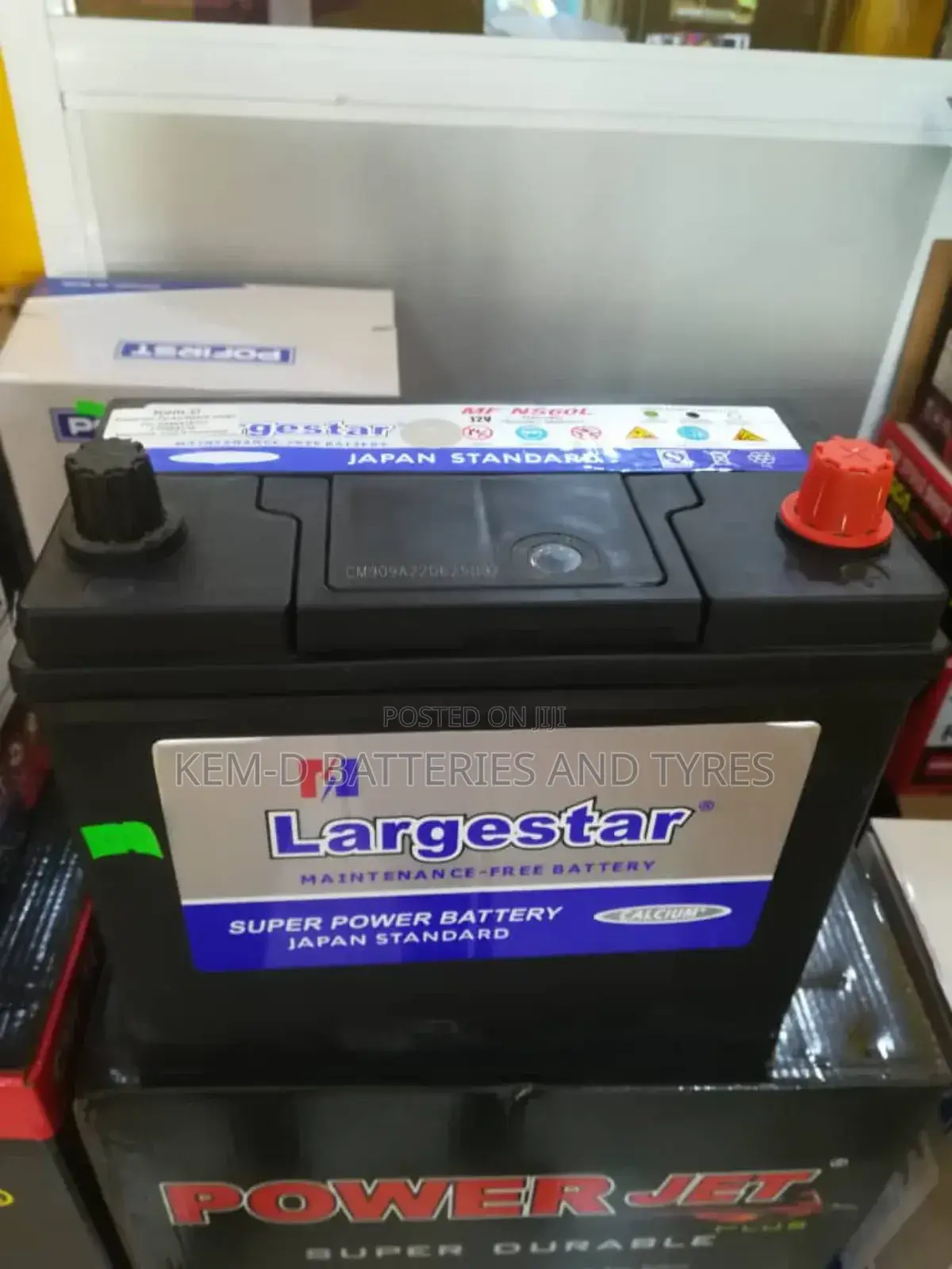 Large Star Car Battery - 13 Plates Slim Type+ Free Delivery