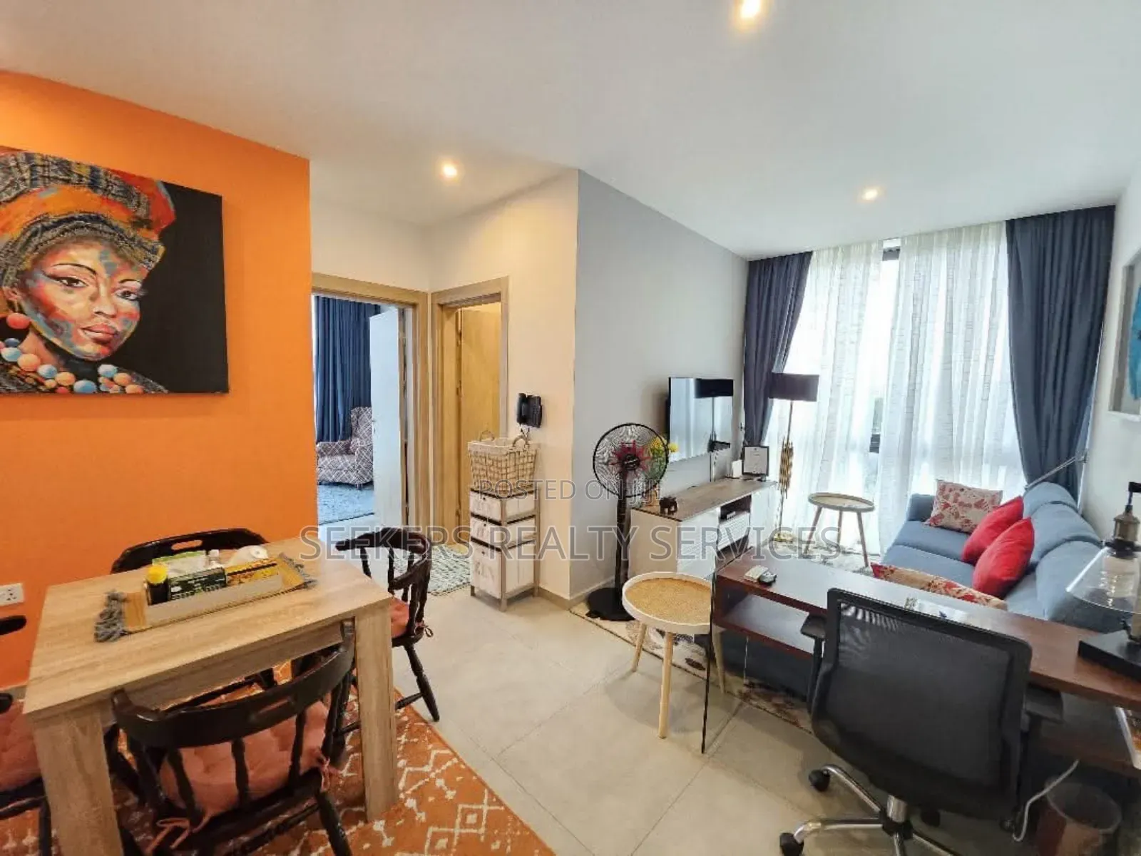 Furnished 1bdrm Apartment in Seekers Realty, Roman Ridge for rent