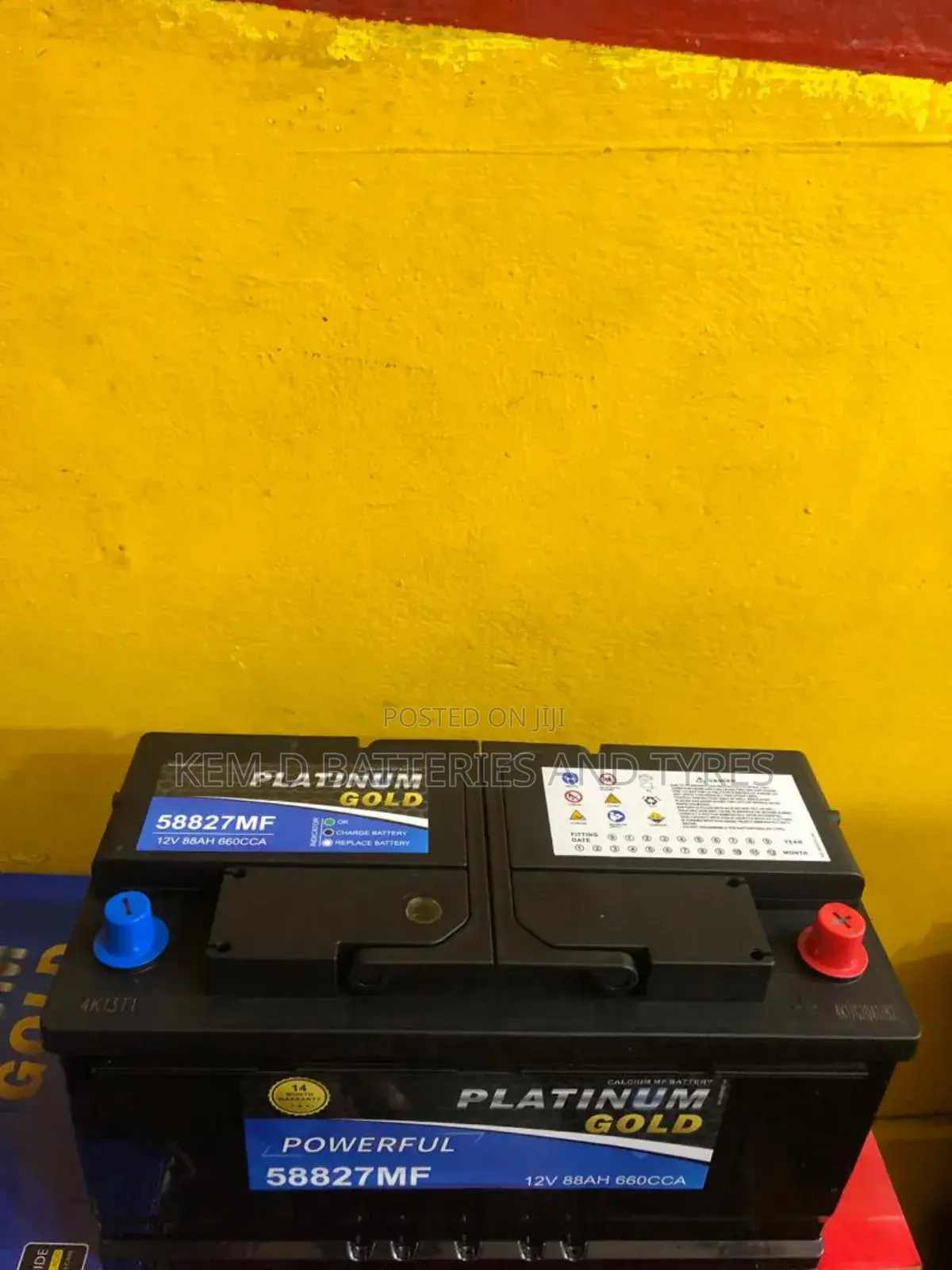 13 Plates Platinum Gold Battery ,