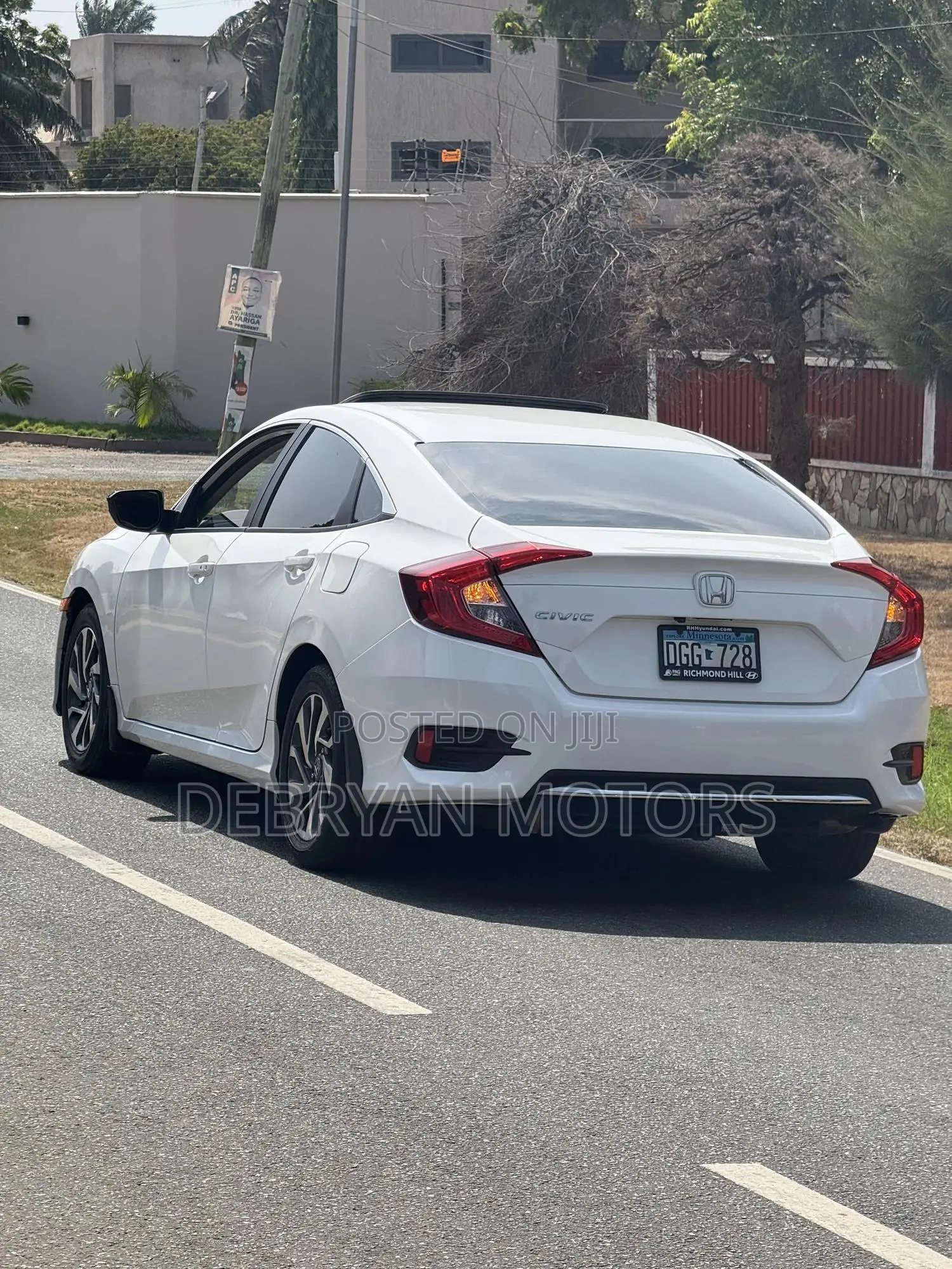 Honda Civic EX Sedan 2019 White