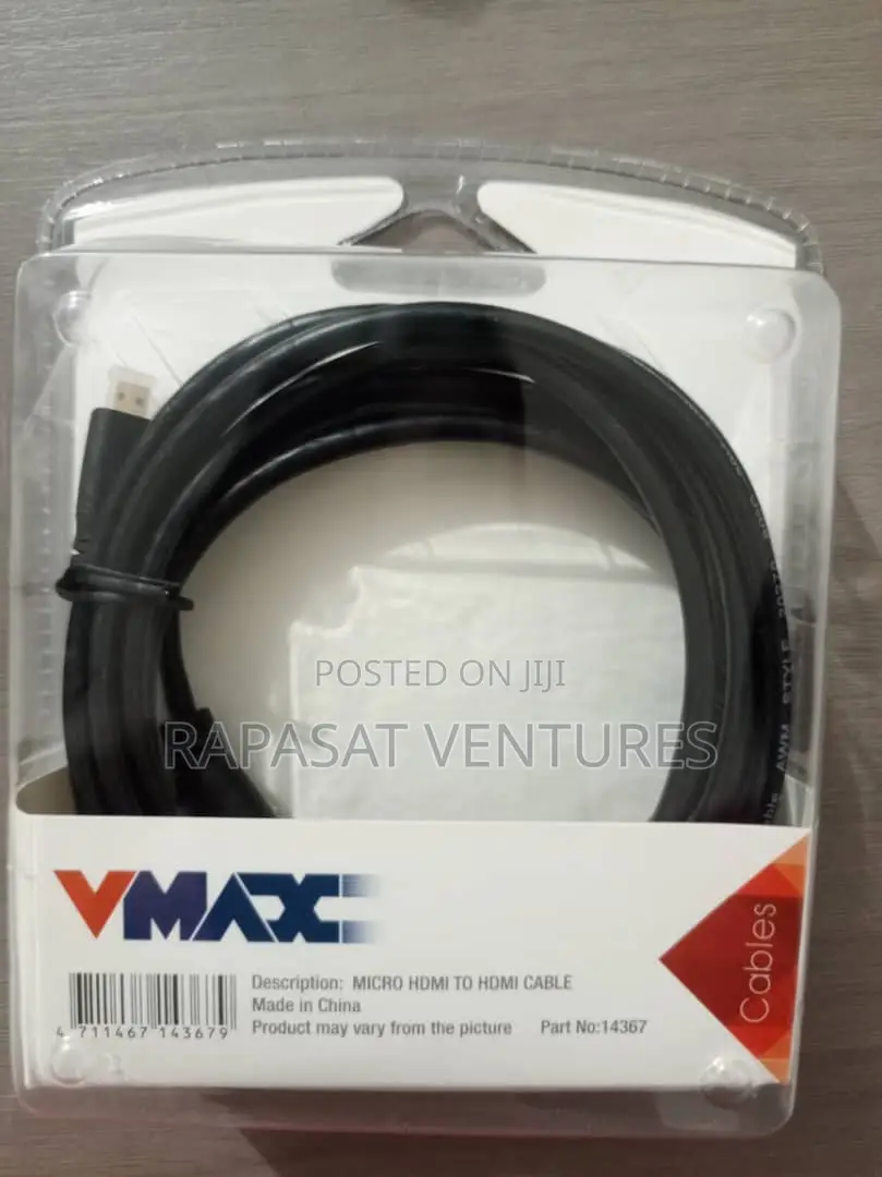 Micro Hdmi Male to Hdmi Male Cable 3m