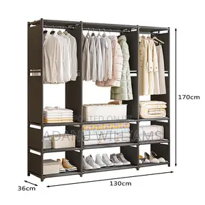 Heavy Duty Metal Clothes Hanging Rail For Bedroom