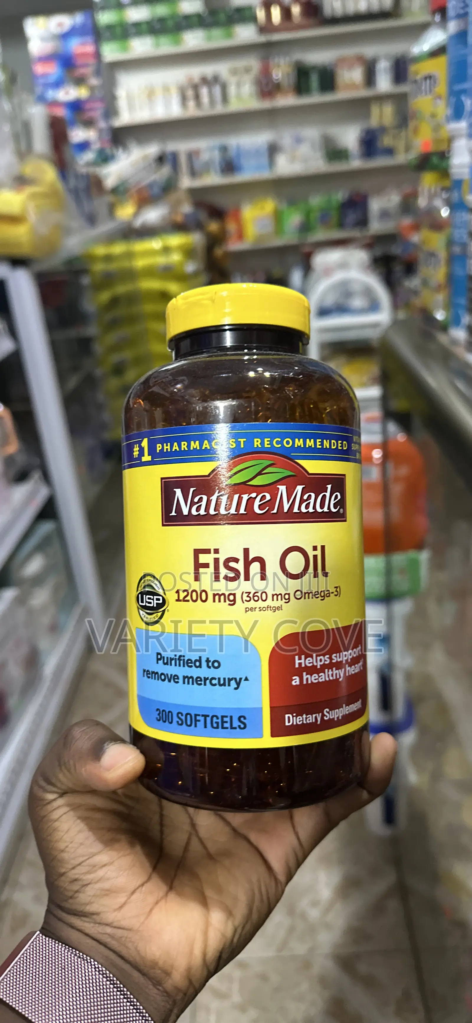 Nature Made Fish Oil 1200mg (300 Capsules )