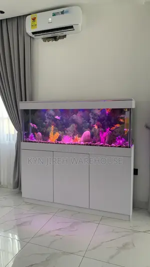 White House Aquarium With Fishes