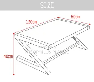 Z Shape Glass Center Table / Living Room Table