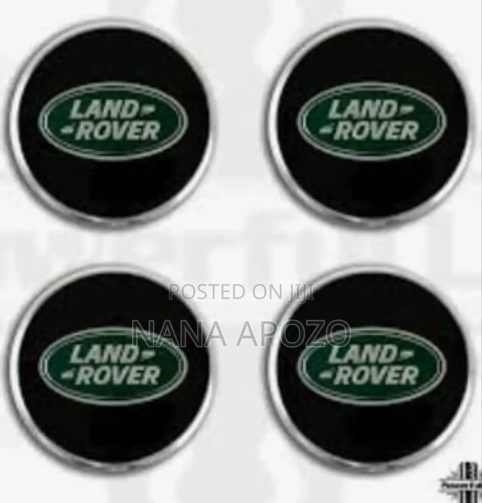 Green and Black Land Rover and Range Rover Wheel Cups