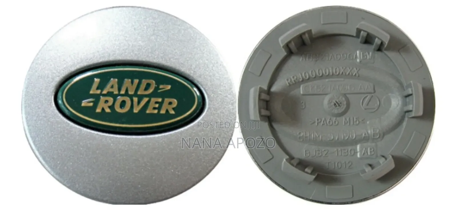 Silver and Green Range Rover Wheel Cups Available