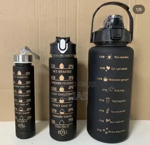 Bottle Three in One Motivational Water Bottle
