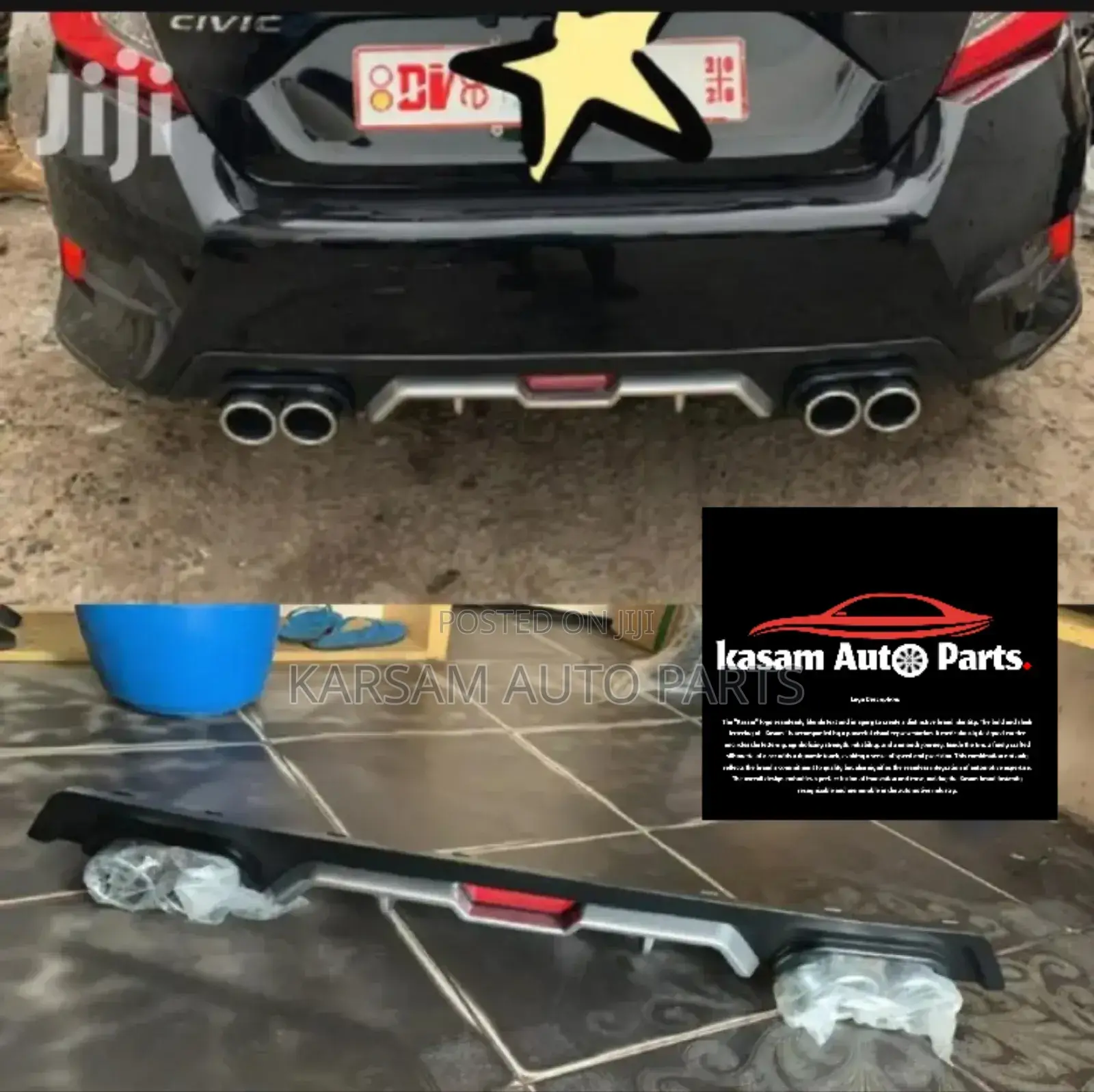 Hoda Civic 16-19 Diffuser