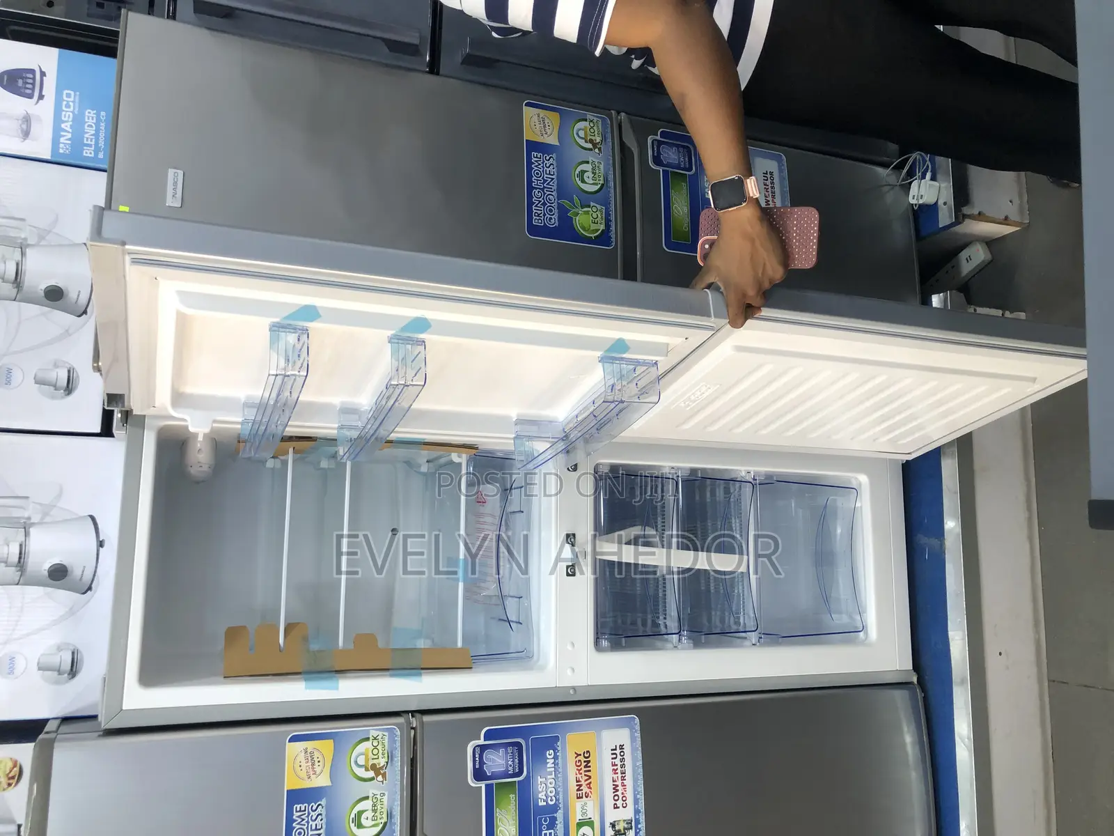 Neat Nasco Double Door Fridge 146 Liters