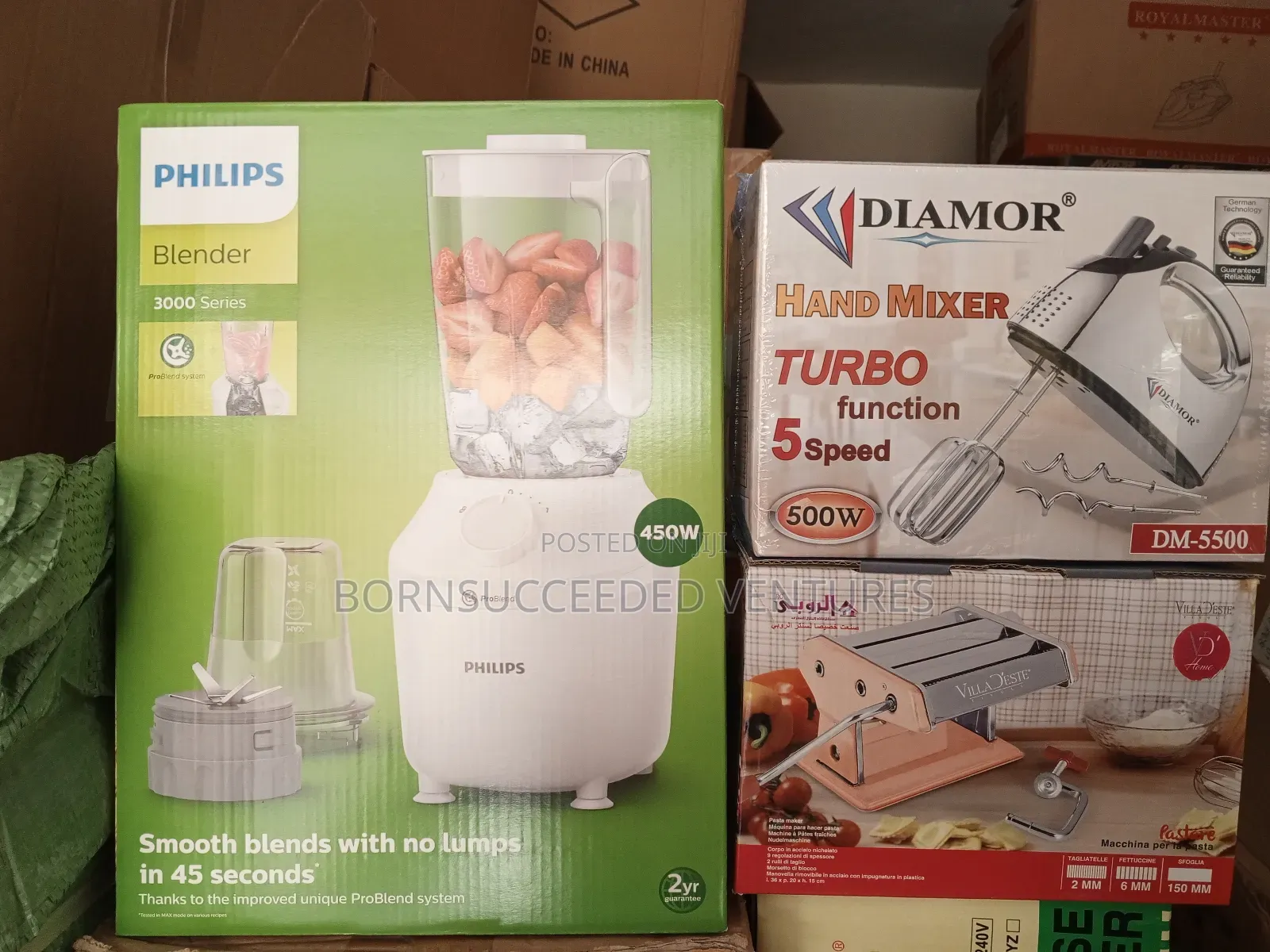 Philips Blender, Chips Cutter and Hand Mixer Available