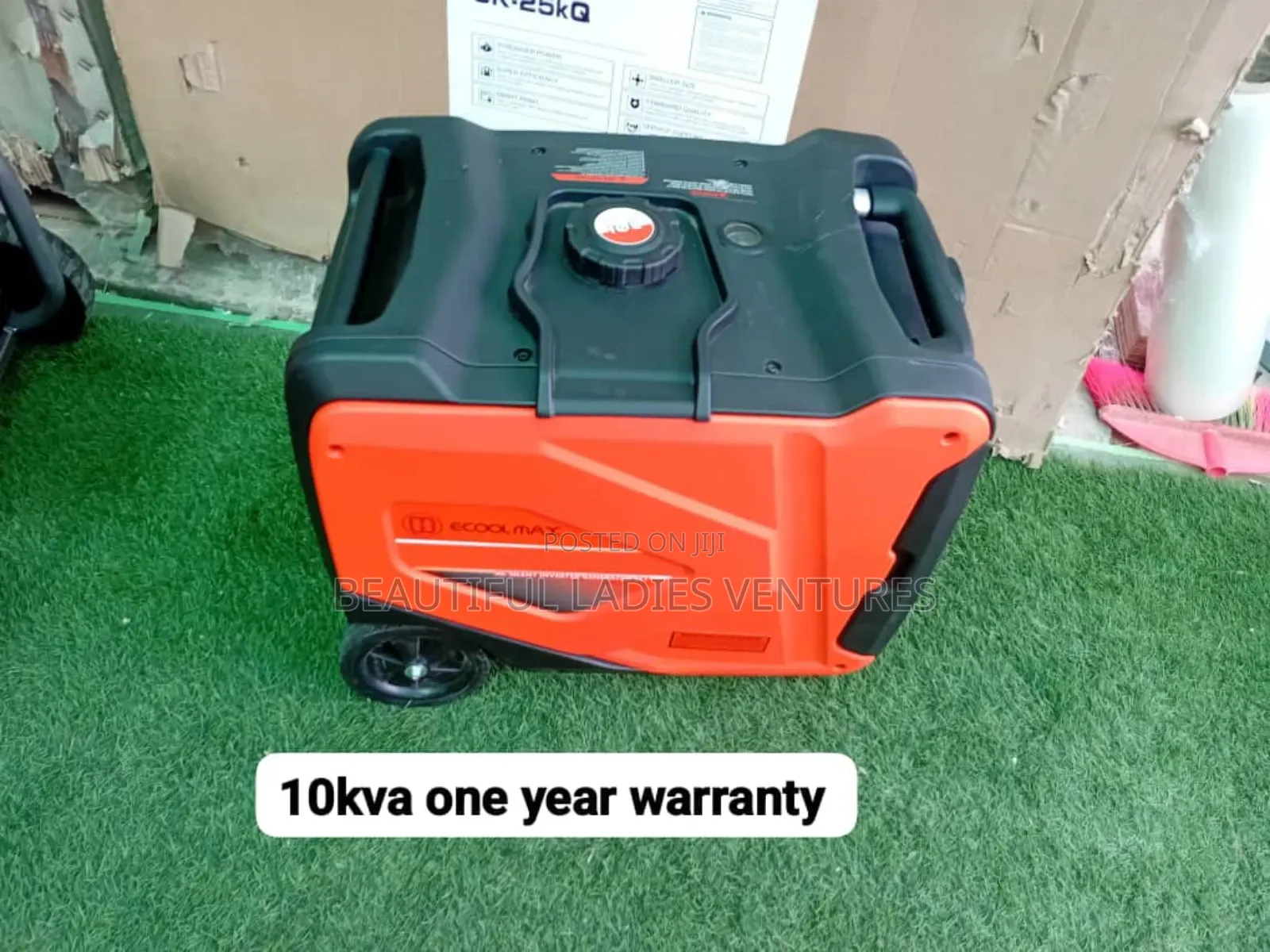 Black and Orange Generator 10kva