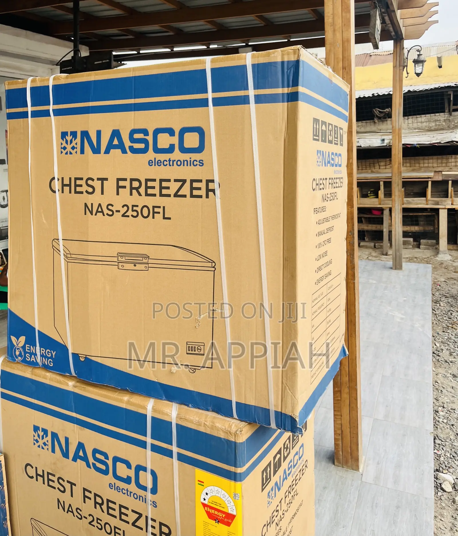 Choose Nasco Nas-250fl 1 Door Chest Freezer(Gray)
