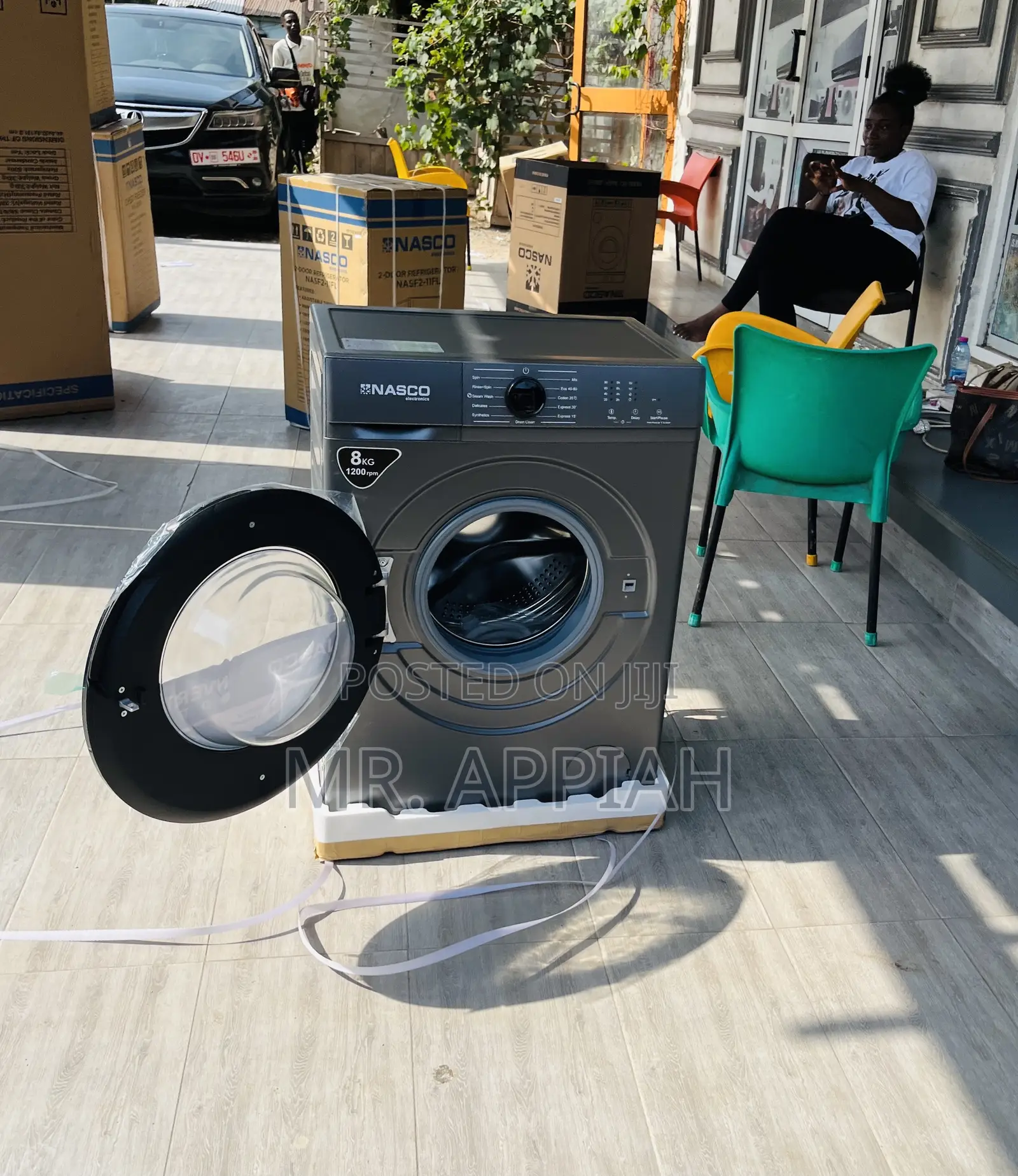 Energy Efficient Nasco 8kg Fully Auto Washing Machine.