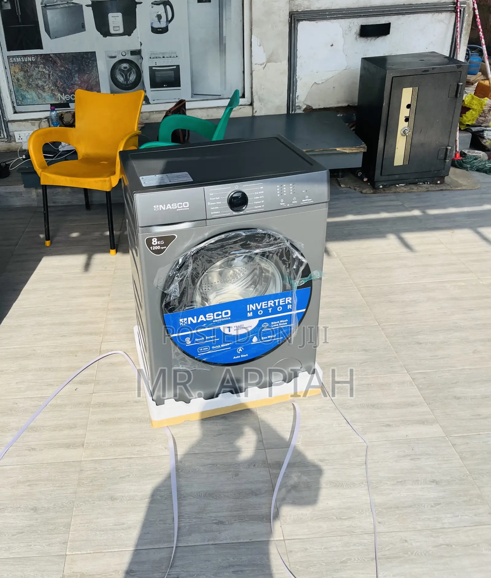 Efficient Nasco 8kg Fully Auto Washing Machine(Front Load).