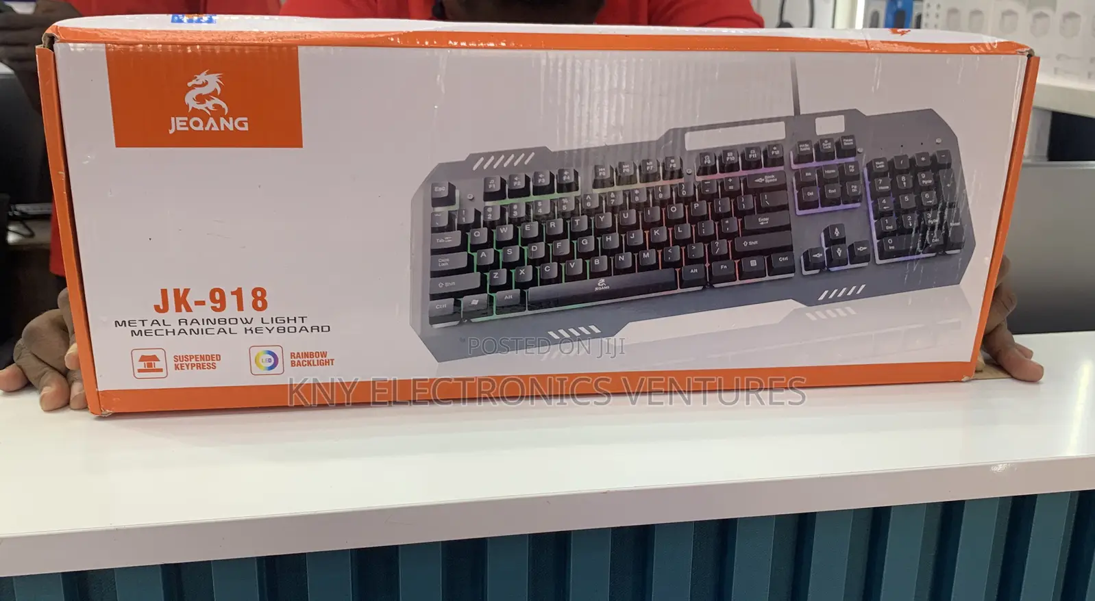 Jk-918 Metal Rainbow Mechanical Keyboard