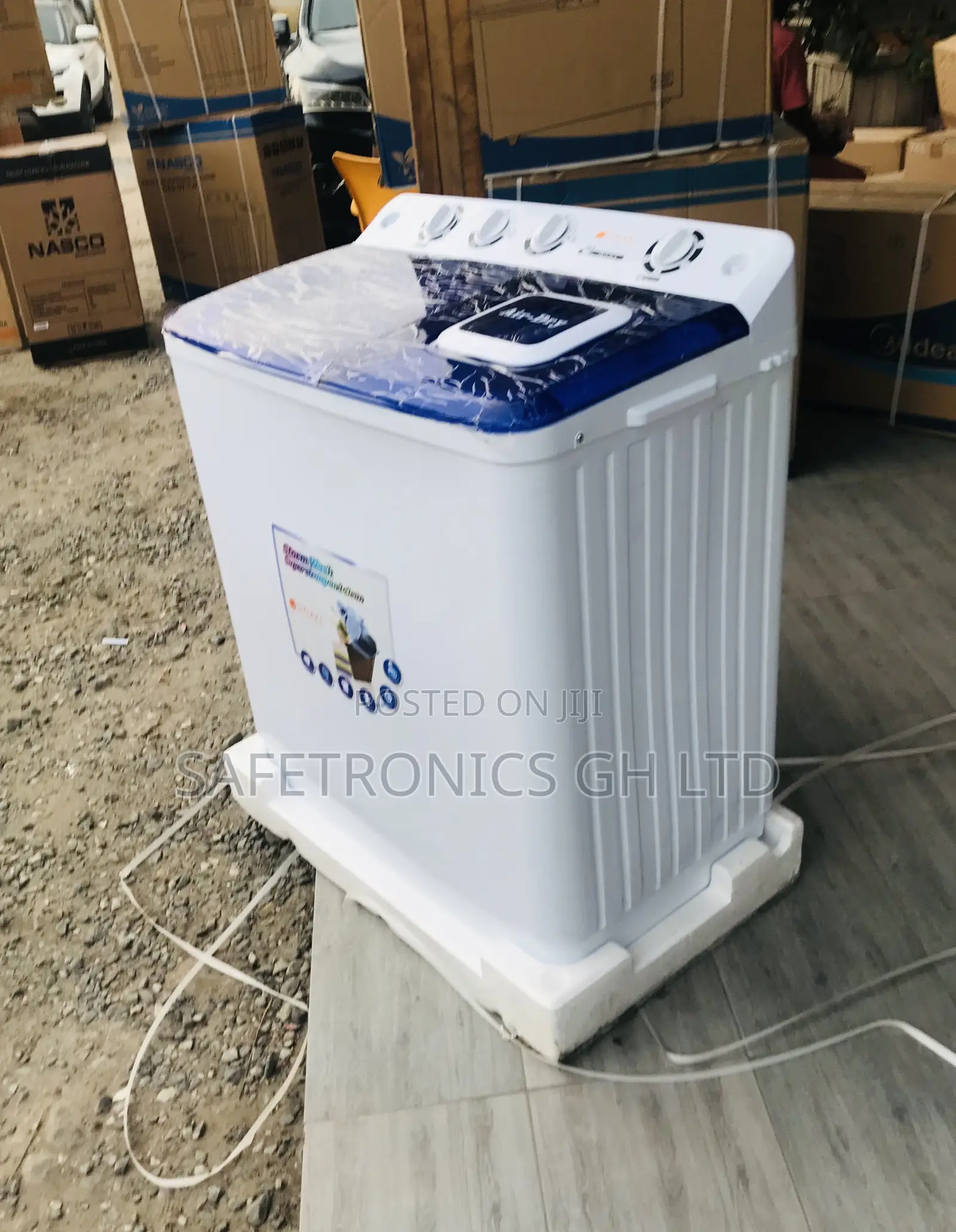 Elevate Your Home 13kg Galaxy White Topload Semiauto Washer