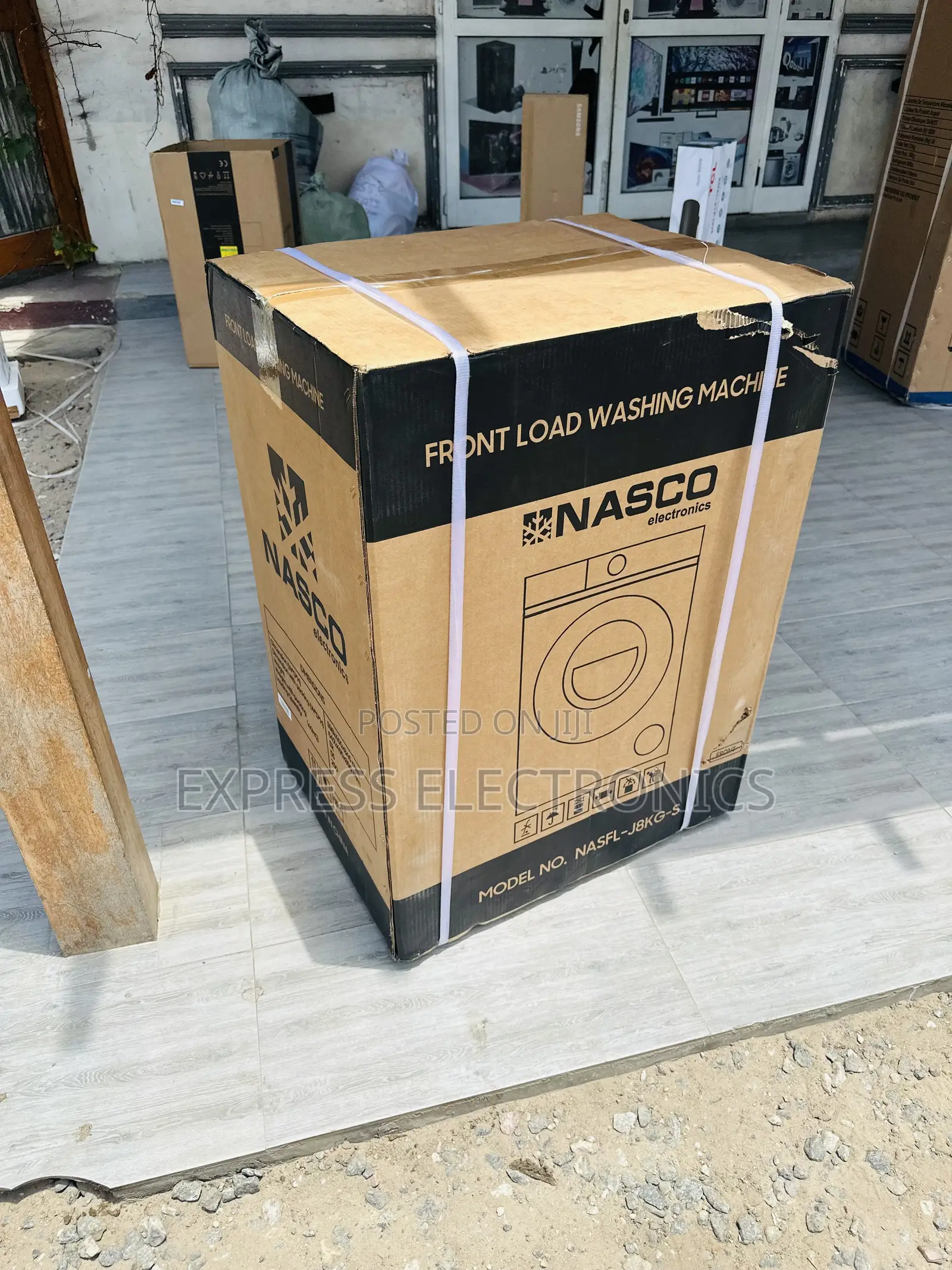 Cool Price Front Load Nasco 8kg Full Auto Grey Color