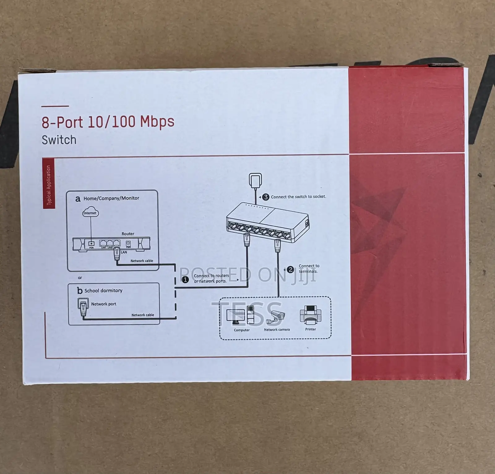 Hikvision 8 Port Fast Ethernet Desktop Switch Ds-3e0108d-0