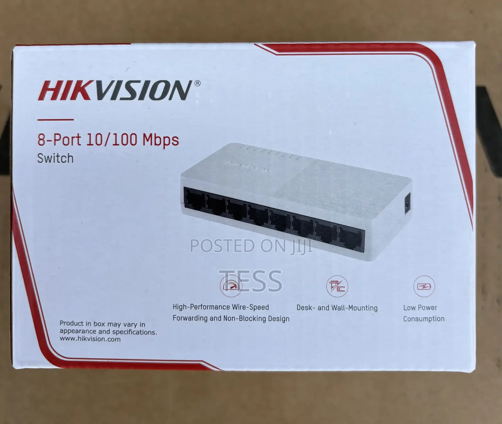 Hikvision 8 Port Fast Ethernet Desktop Switch Ds-3e0108d-0