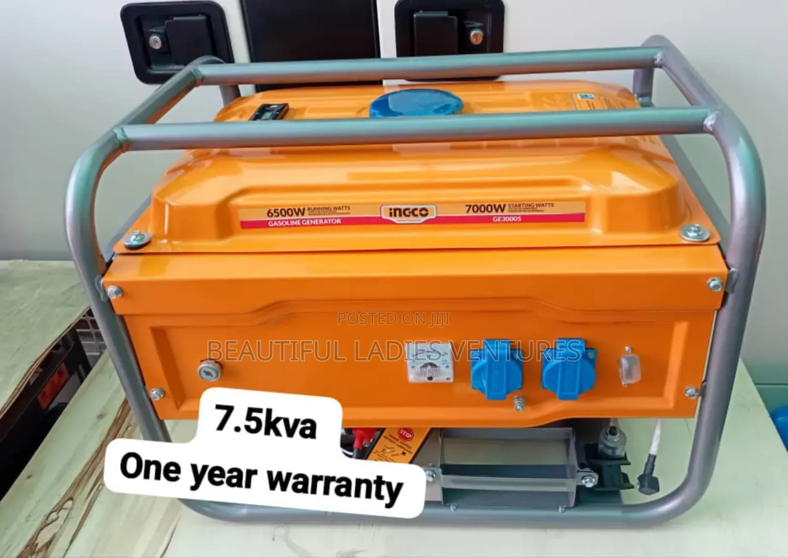 Yellow Coloured Generator 7.5kva