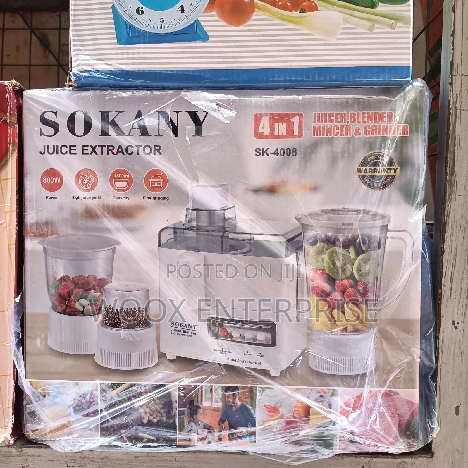 Sokany Food Processor (4 in 1)