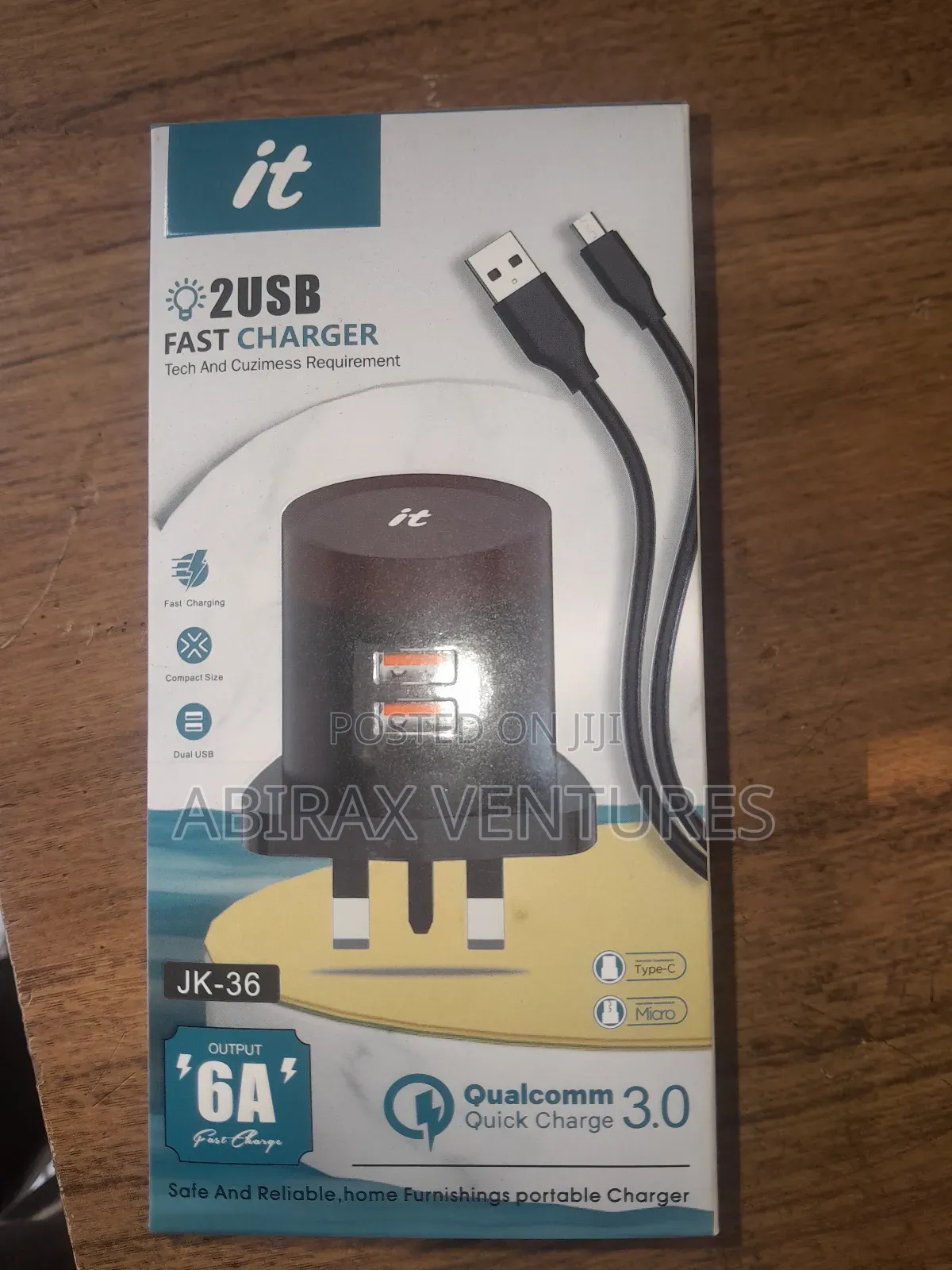 2 Usb Fast Charger