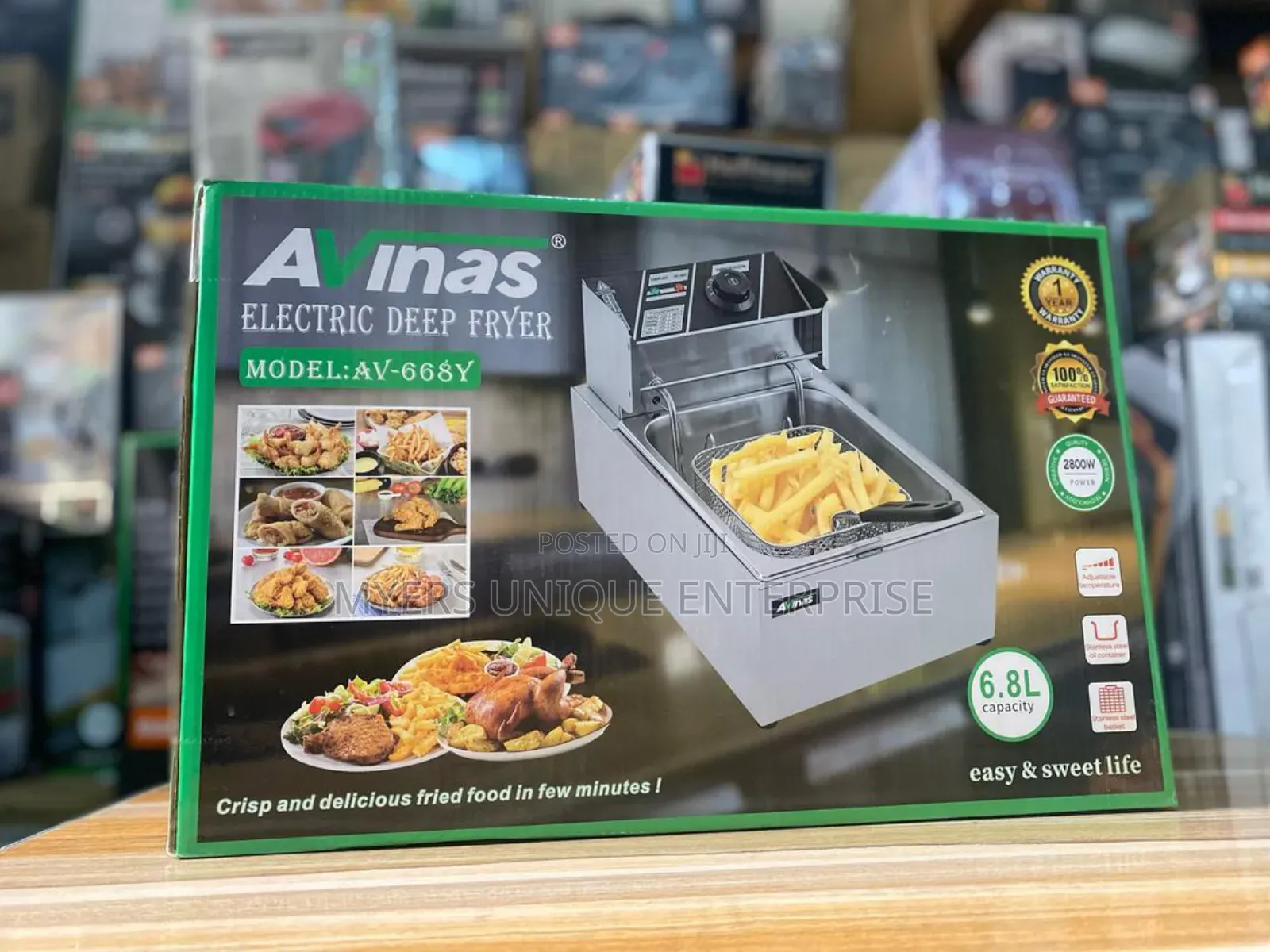 Qulity Avinas 6.8l Electric Deep Fryer