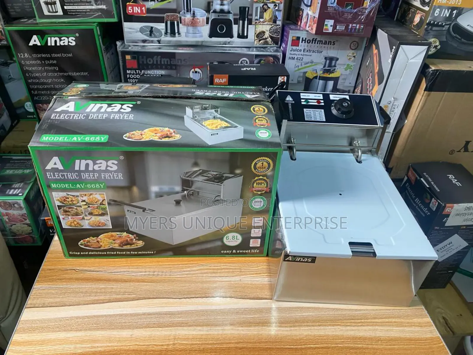 Neatly Sealed Electric Avinas 6.8l Deep Fryer