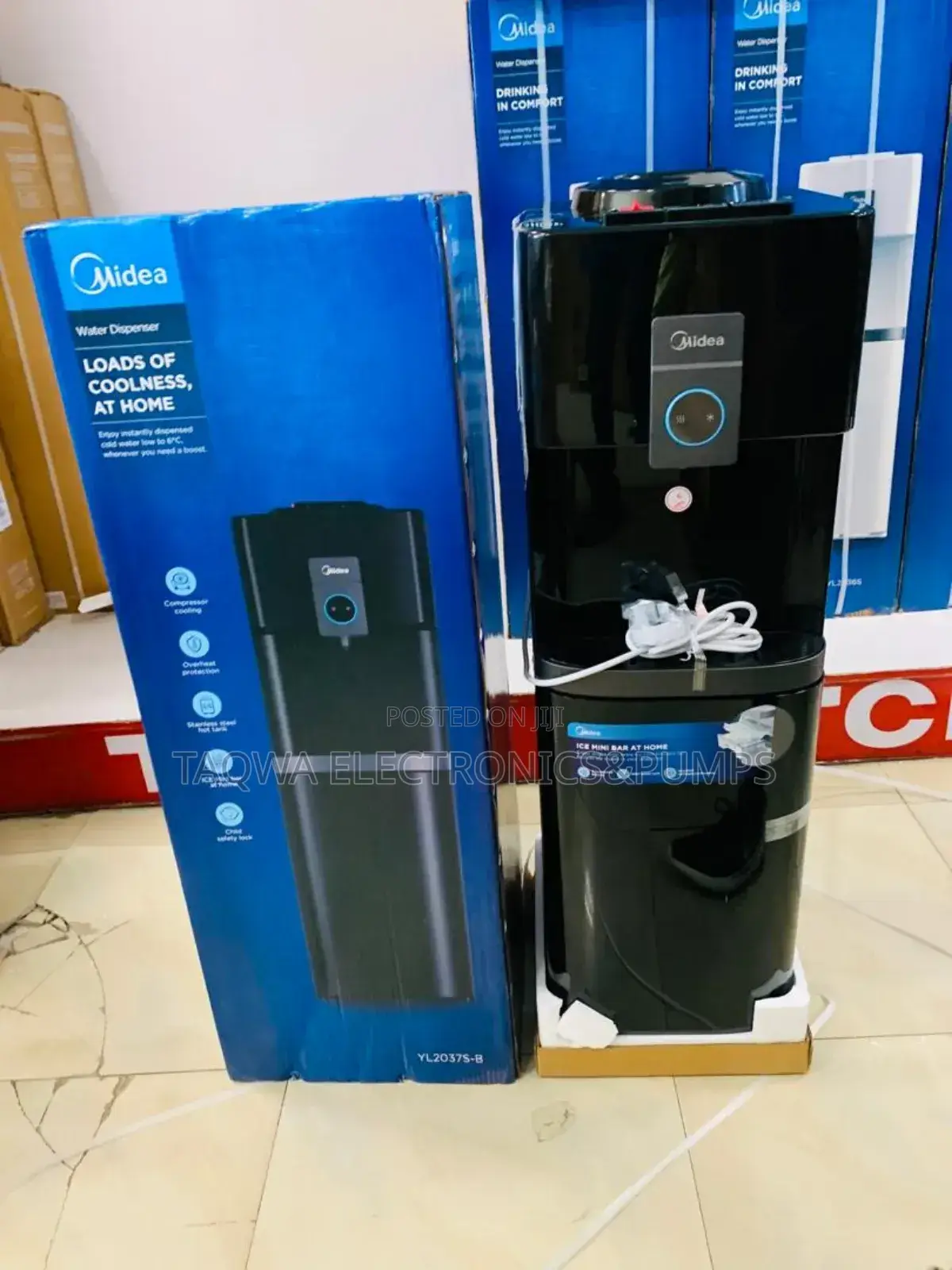 Black Midea Water Dispensers