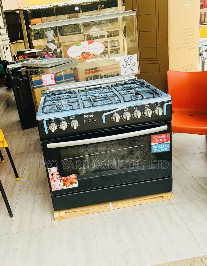 Multi-Function Oven and Grill Ferre 5 Burners Gas Cooker