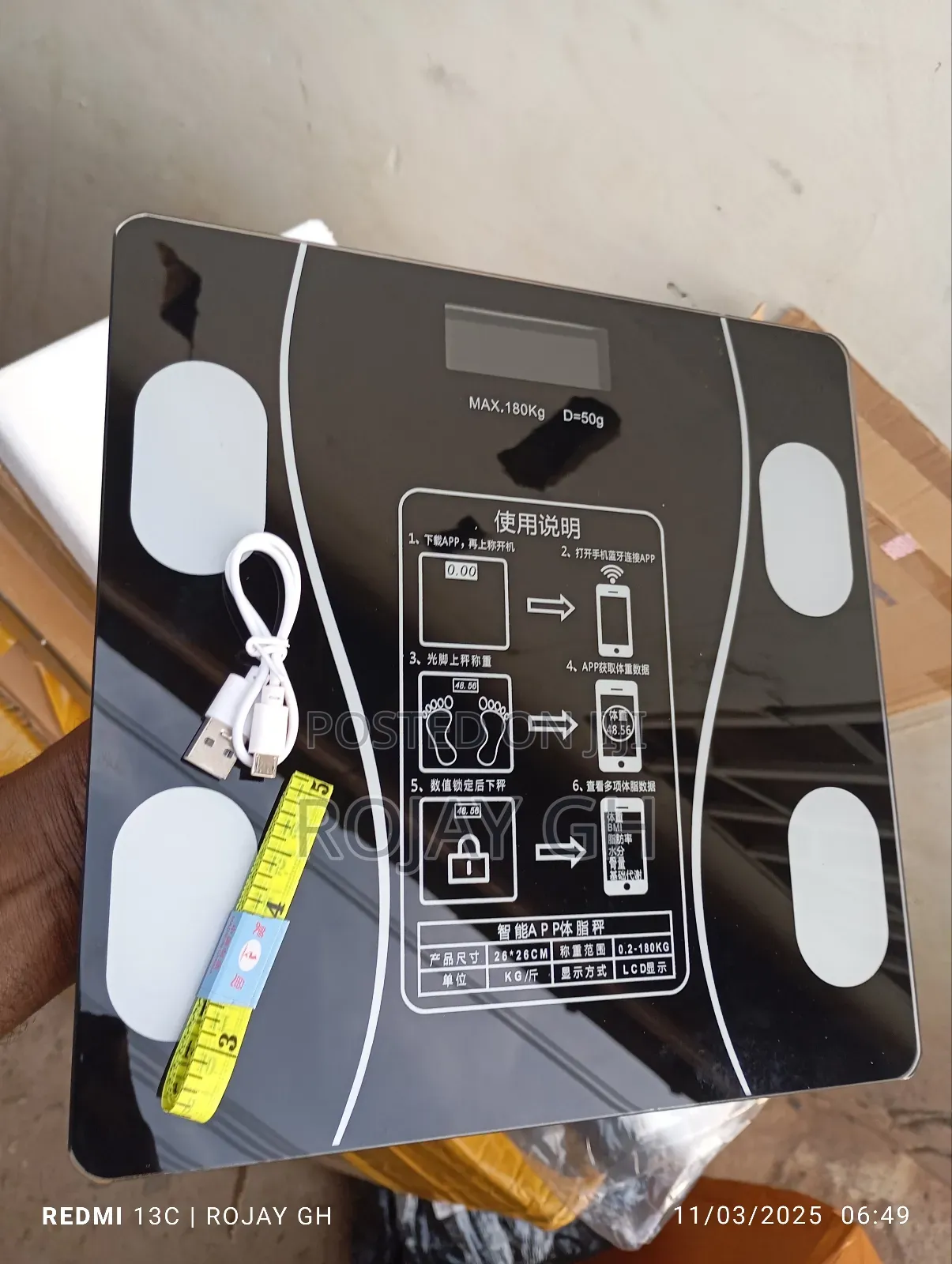 Usb Smart Intelligent Bluetooth Weighing Scale